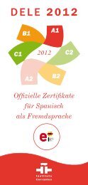 Offizielle Zertifikate für Spanisch als ... - Instituto Cervantes Bremen