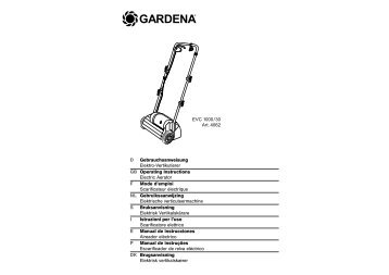 OM, Gardena, Elektrische verticuteermachine, Art 04062-20, 2002-08