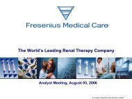 Presentation - Fresenius Medical Care