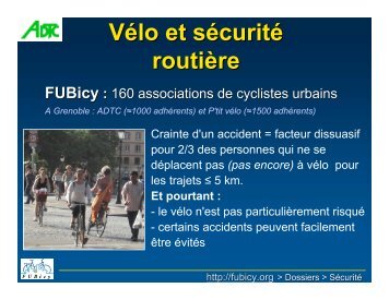Vélo et sécurité routière - Fédération française des Usagers de la ...