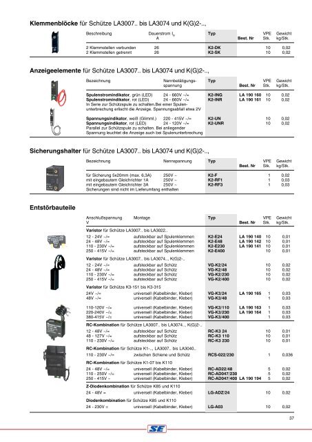 SCHÜTZE MINI – SCHÜTZE HILFSSCHÜTZE - Schrack