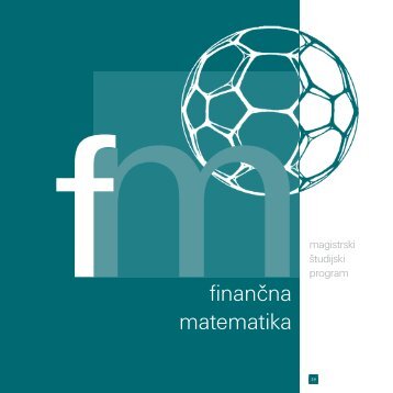 Magistrski študijski program Finančna matematika