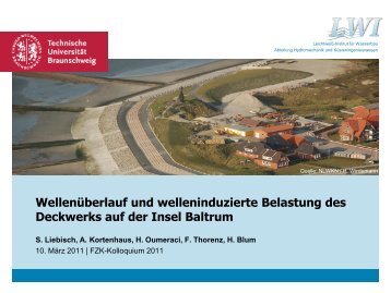 Wellenüberlauf und welleninduzierte Belastung des ... - FZK