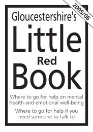 Little Red Book - Gloucestershire Boys & Young Men Network