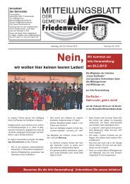 wir wollen hier keinen leeren Laden! - Friedenweiler