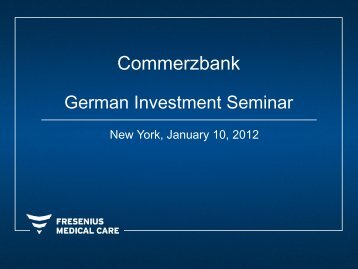 Presentation - Fresenius Medical Care