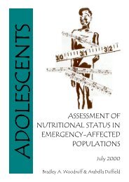 assessment of nutritional status in emergency-affected populations