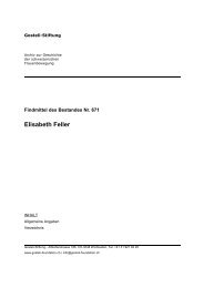 Elisabeth Feller - Archiv zur Geschichte der schweizerischen ...