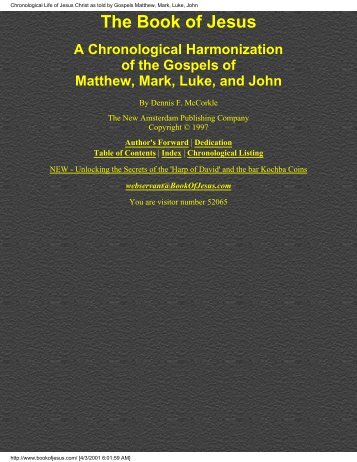 The Book of Jesus - Friends of the Sabbath Australia