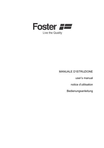 users_manual_s4000_is4_bridge_7370_245.pdf - Foster S.p.A.