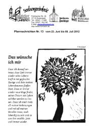 Pfarrnachrichten vom 23.06. - 08.07.2012 - Frauenchor Fuhrbach