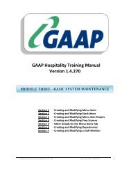 Back Office Training Manual - Module 3 (Basic System Maintenance)