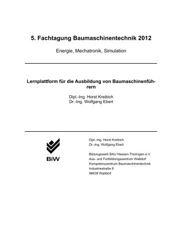 Lernplattform Baumaschinen - Baumaschine.de