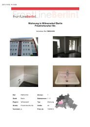 Wohnung in Wilmersdorf Berlin Friedrichsruher Str. - Front Line ...