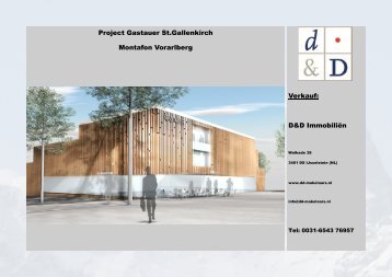 Verkauf: D&D Immobiliën Project Gastauer St.gallenkirch Montafon ...