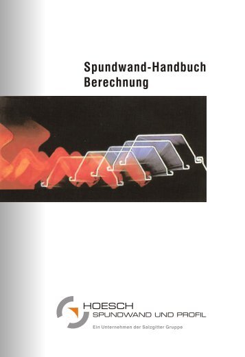 Spundwandhandbuch Berechnung 1977