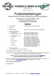 FKBU Fodbold indbyder hermed alle unionens firmaidrtsforeninger ...