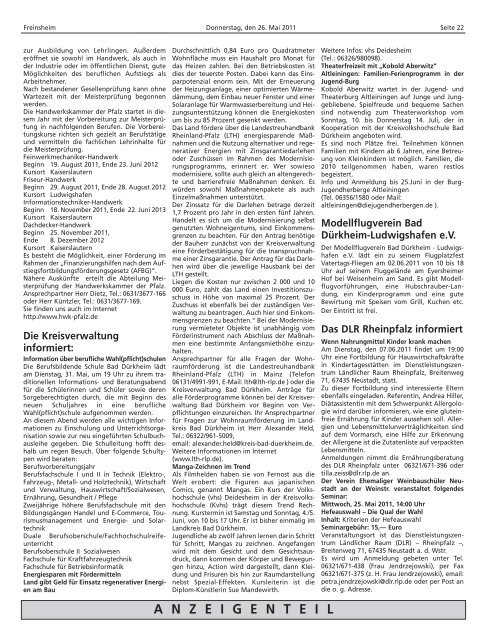 Amtsblatt - Verbandsgemeinde Freinsheim