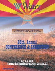 2012 conference program - AZ Water Association