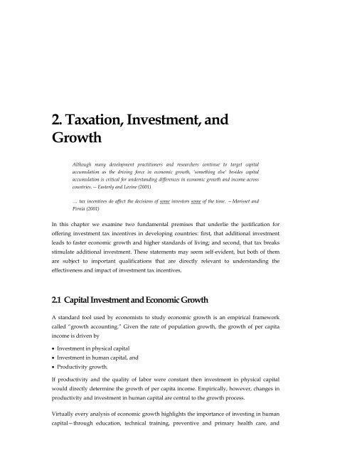 Effectiveness and Economic Impact of Tax Incentives in the SADC ...