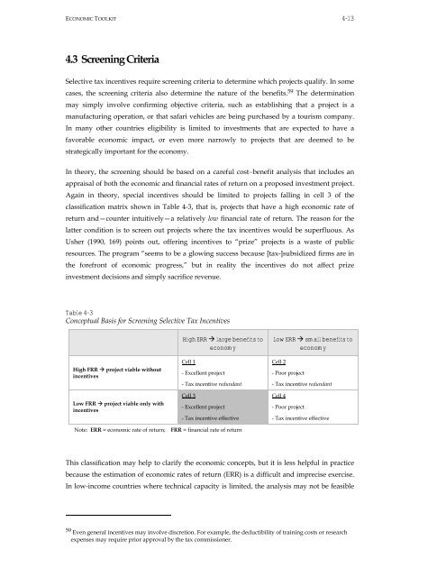 Effectiveness and Economic Impact of Tax Incentives in the SADC ...