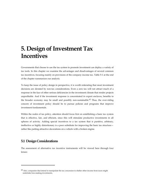 Effectiveness and Economic Impact of Tax Incentives in the SADC ...