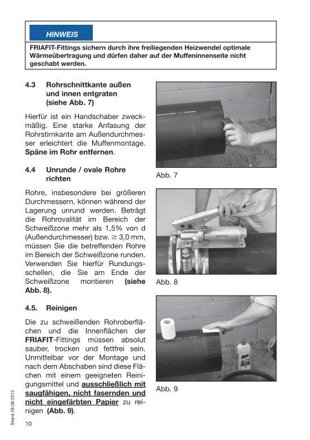 FRIAFIT®-Abwassersystem für Freispiegelleitungen und PE ...