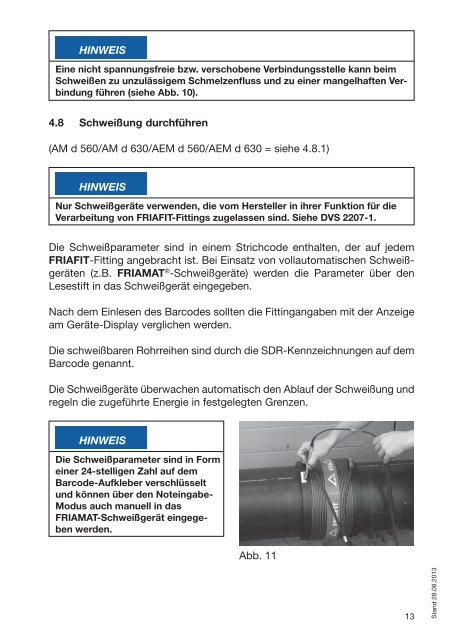 FRIAFIT®-Abwassersystem für Freispiegelleitungen und PE ...
