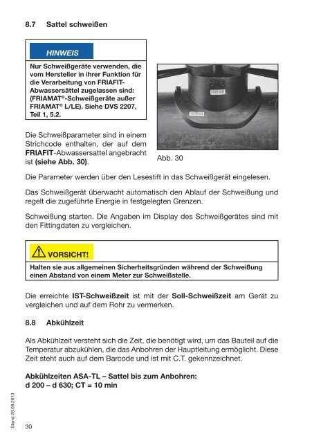 FRIAFIT®-Abwassersystem für Freispiegelleitungen und PE ...