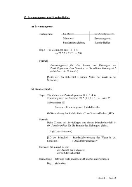 Statistik I