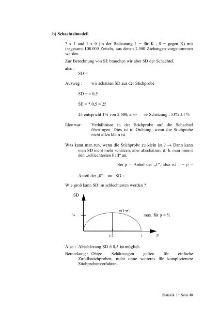 Statistik I