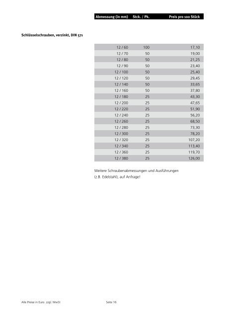 Holzverbinder â Preisliste 2007/08 - Beinbrech