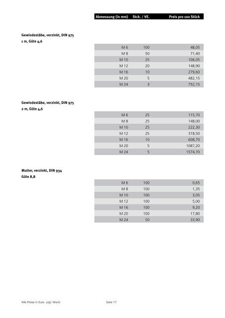 Holzverbinder â Preisliste 2007/08 - Beinbrech