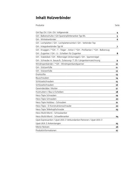 Holzverbinder â Preisliste 2007/08 - Beinbrech