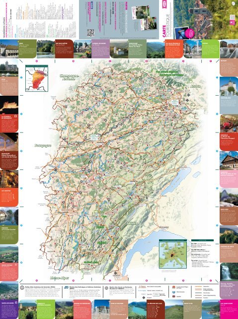 carte touristique - Comité régional du tourisme de Franche-Comté