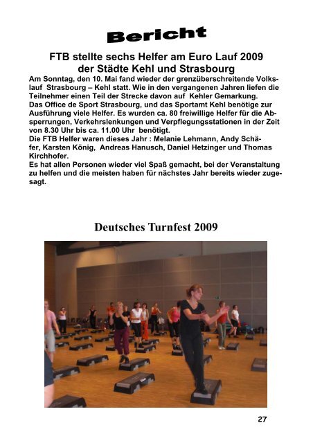 Heft 73 Ausgabe Juli 2009 - FTB