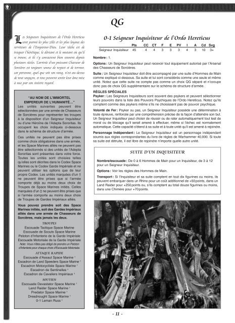 pouvoirs psychiques de l'ordo hereticus - Games Workshop