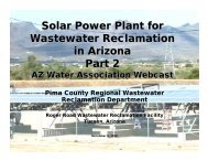 Solar Power Plant for Wastewater Reclamation in Arizona Part 2