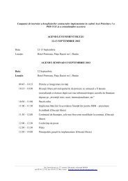 Agenda evenimentului