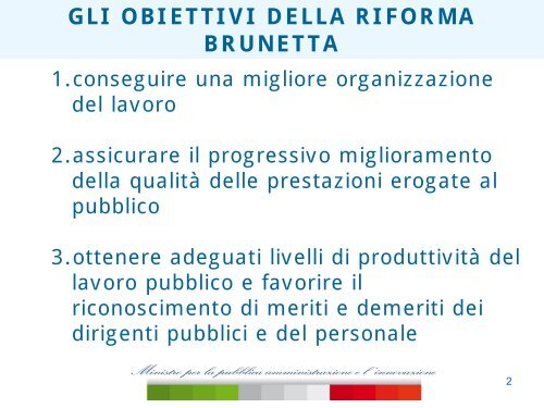 Scheda sintetica (PDF) - Dipartimento Funzione Pubblica