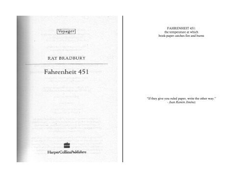 Fahrenheit 451 – HarperCollins Publishers UK