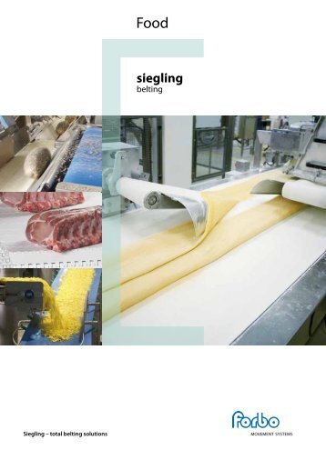 Conveyor and Processing Belts in the Food Industry - Forbo Siegling