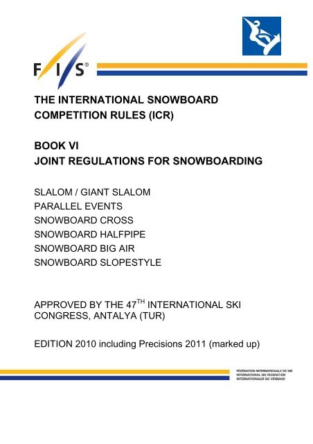 ICR 11 Snowboard marked up - FIS