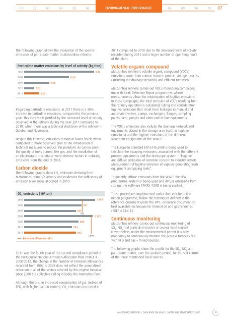 2011 Matosinhos Data Book - Galp Energia