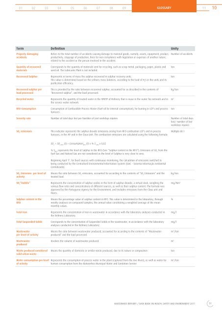 2011 Matosinhos Data Book - Galp Energia