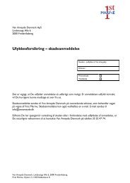 Ulykkesforsikring – skadeanmeldelse - First