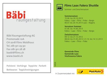 Fahrplan - Flims