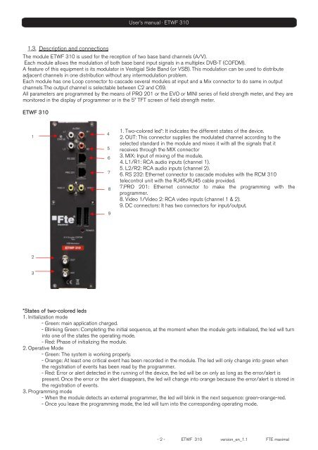 ETWF 310 - FTE Maximal