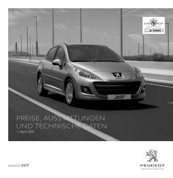 Peugeot 207 - Preisliste