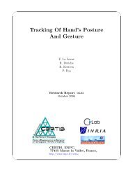 Tracking Of Hand's Posture And Gesture - imagine - ENPC